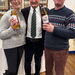 <Robin Buckland and Mike and Sahara Stockwell - the second whiskly foursomes winners
